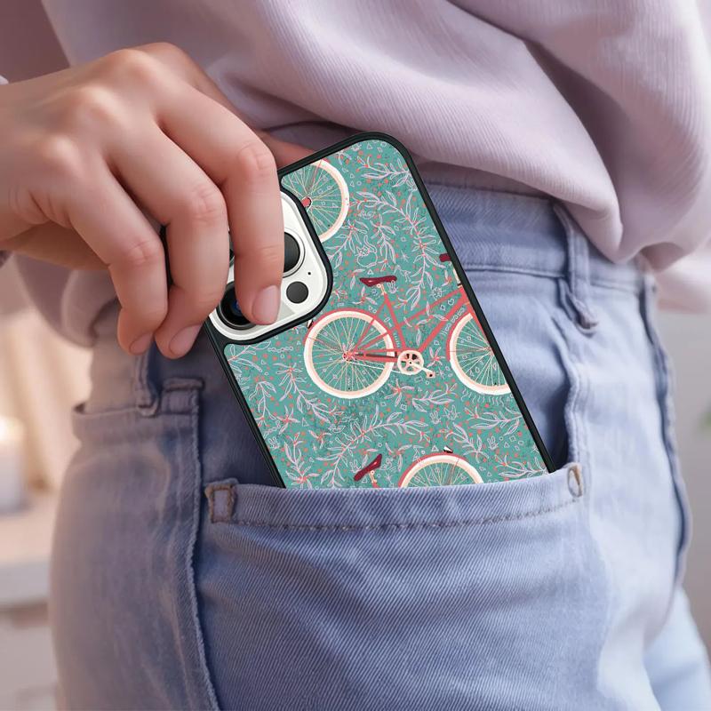 Bike Pattern Phone Case For iPhone 17 Air 15 16e 14 13 Pro Max Coque 12 11 Pro Max PLUS cover