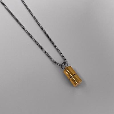 Для креативных мини-зажигалок для чехла, ожерелья для титановой стали, кулон-цепочка, хип-хоп, вечерние ювелирные изделия, подарок, зажигалки, кулон-ожерелье