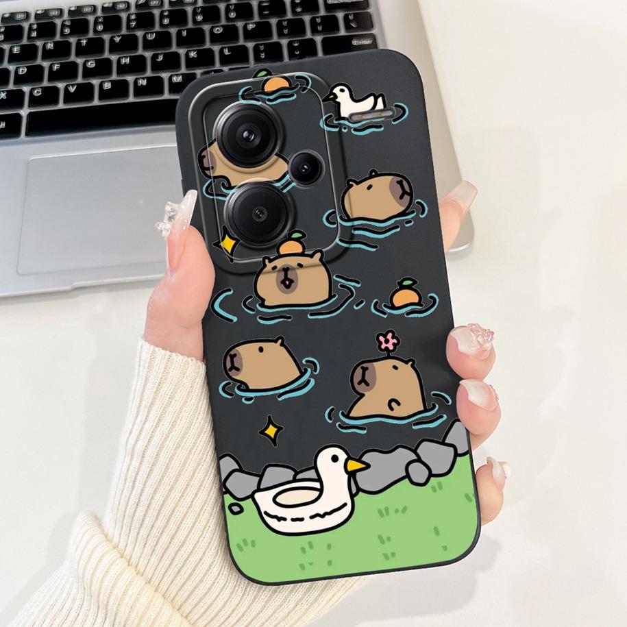 Чехол для Xiaomi Redmi Note 13 Pro Plus Милый Пингвин Кролик Мягкий Силиконовый Ударопрочный Чехол Для Xiomi Redmi Note 13 Pro Plus Funda