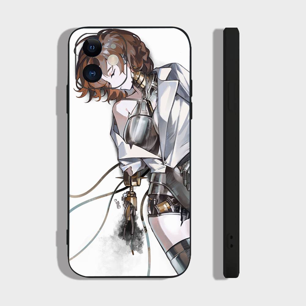 Чехол для телефона Lucy Animated Game R-Reverse 1999 для iPhone 17 Air 16 15 14 13 Pro Max 11 12 Черный Силиконовый Чехол