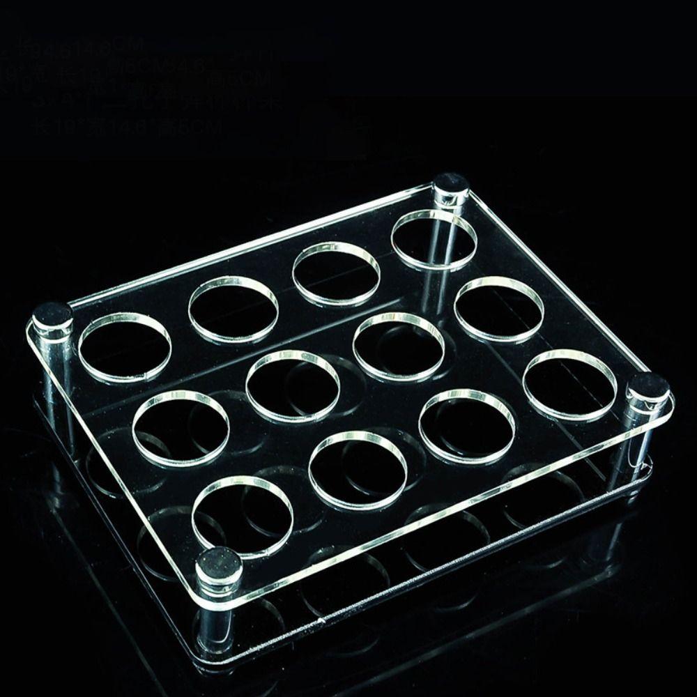 Multi-slots Wine Cup Holder 32/38mm Shot Glasses Holder Supplies Shelf Cup Serving Tray  Champagne