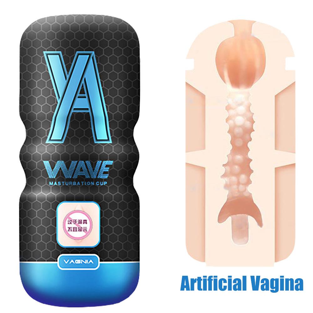 Oral Sex Penis Pump Realistic Vagina Anal Mouth Male Masturbation Cup Sex Toys For Men Silicone Soft Erotic Artificial Pussy
