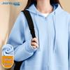 Jeanswest Fleece Lined Solid Color Hooded Sweatshirt