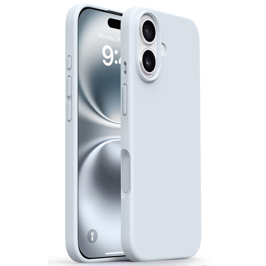 Чехол для iPhone 17 с мягкой подкладкой из микрофибры, жидкий силикон+ПК, чехол для телефона