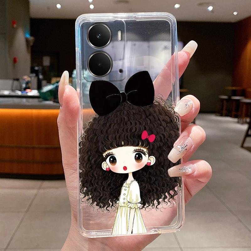 Phone Casing For Realme P3 5G Back Cover Luxury Dragon Cute Cool Boys Girls Flowers Patterns Transparent Soft Silicone TPU Case