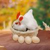 Реалистичная модель курицы Искусственное перо Фигурка курицы Садовое украшение для улицы на Пасху Домашний двор