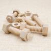 Wooden Screw Nut Assembling Educational Toy Early Education Wood Montessori Hands-On Shape MatchingTeaching Aids For Children