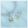 Yinziyun Playful Monkey Sterling Silver Charm Bracelet/Necklace Pendant