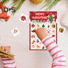 Christmas Bingo Game Cards Set Reusable Festive Holiday Bingo Cards Indoor Activities Christmas Games for Family Gathering