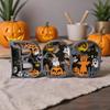 3D многослойная деревянная буква BOO, Хэллоуин, знак-украшение