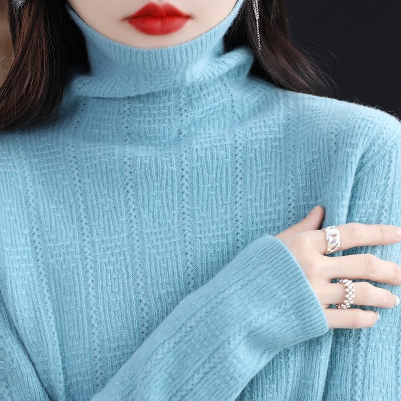 Женский кашемировый свитер Qinghe cashmere 30% кашемир 70% шерсть Женский осенне-зимний кашемировый свитер мягкий и теплый