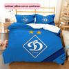 Dynamo Kyiv Pattern Bedding Quilt Set  Home Decoration  Gift (1 * duvet cover + 2 * pillowcase  without core)