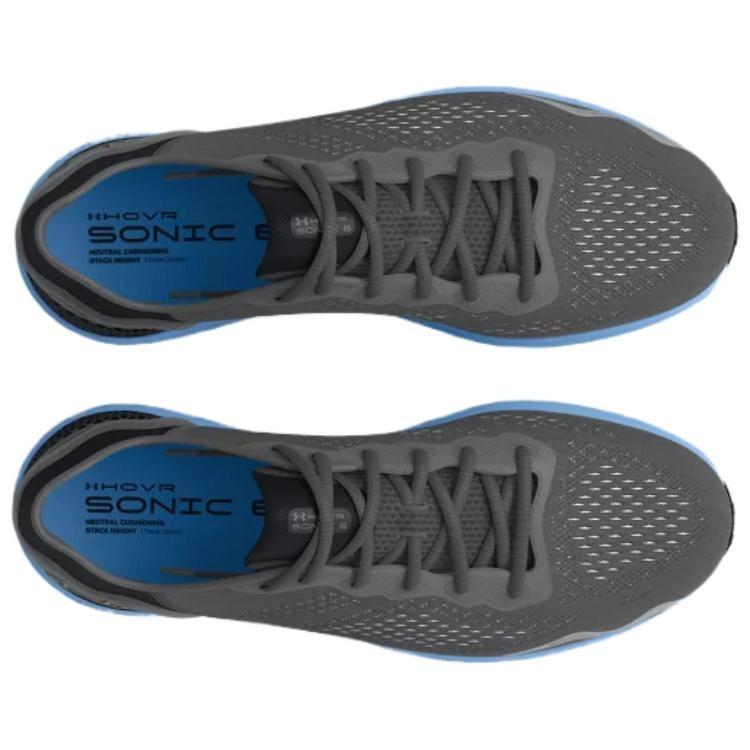 Under Armour Hovr Sonic 6 Comfortable And Lightweight Abrasion Resistant Low top Running Shoes Men's Gray Blue 3026121-109