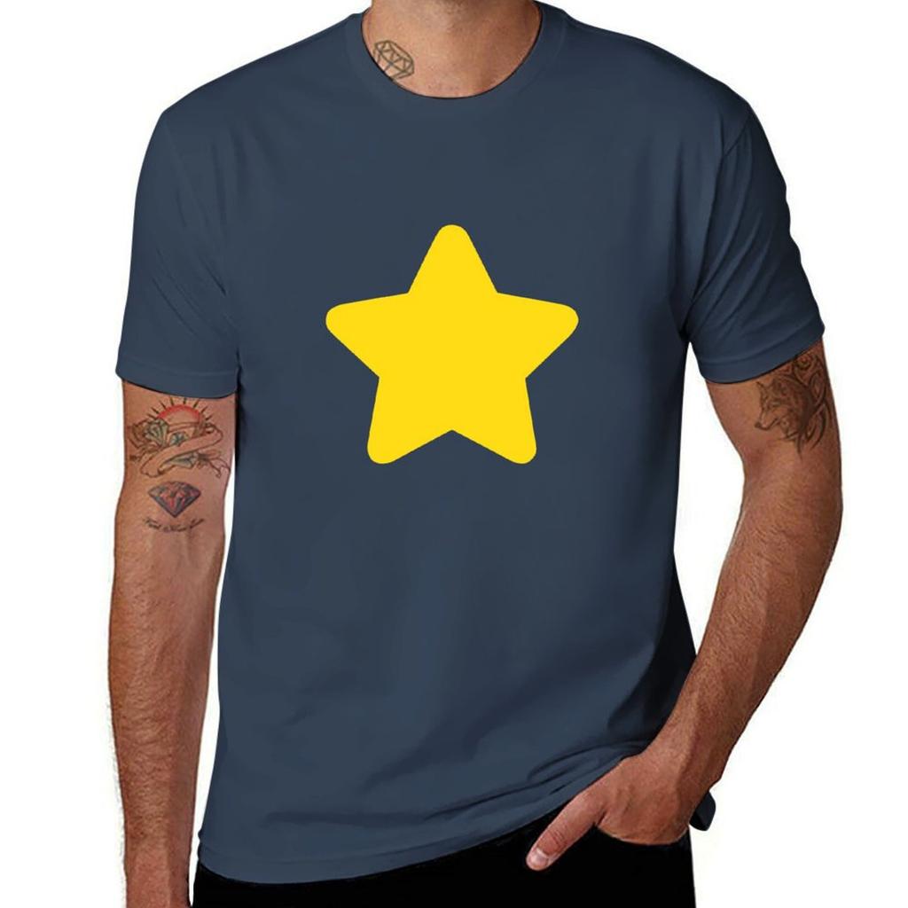 Футболки Steven Universe Star для мальчиков, белые, винтажные мужские футболки