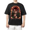 Demon Slayer Tanjiro Kamado Hinokami Kagura Flame Circle Anime Print T Shirt Men 2026 Summer Casual Streetwear Oversized Cotton