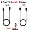1 Meter Type C USB Charging Cable For Garmin Fenix 8 7 7S 7X 6 6S 6X Charger Vivoactive 3 4 5 4S Venu 2 2S With Dustproof Plug