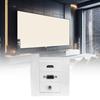 Standard 86mm HDTV VGA 3.5mm Wall Outlet Plate for Multimedia Connectivity Easy Solderless Setup in Various Setting