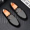 Luxury Men Charm Metal Buckle Casual Shoes Male Flats Loafers Homecoming Wedding Dress Prom Zapatillas Hombre Plus Size