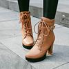Shoes Women Motorcycle Boots Autumn Winter Ladies Boot  Stylish Lady Ankle Boots High Heel Platforms Sexy Botas Buckle White