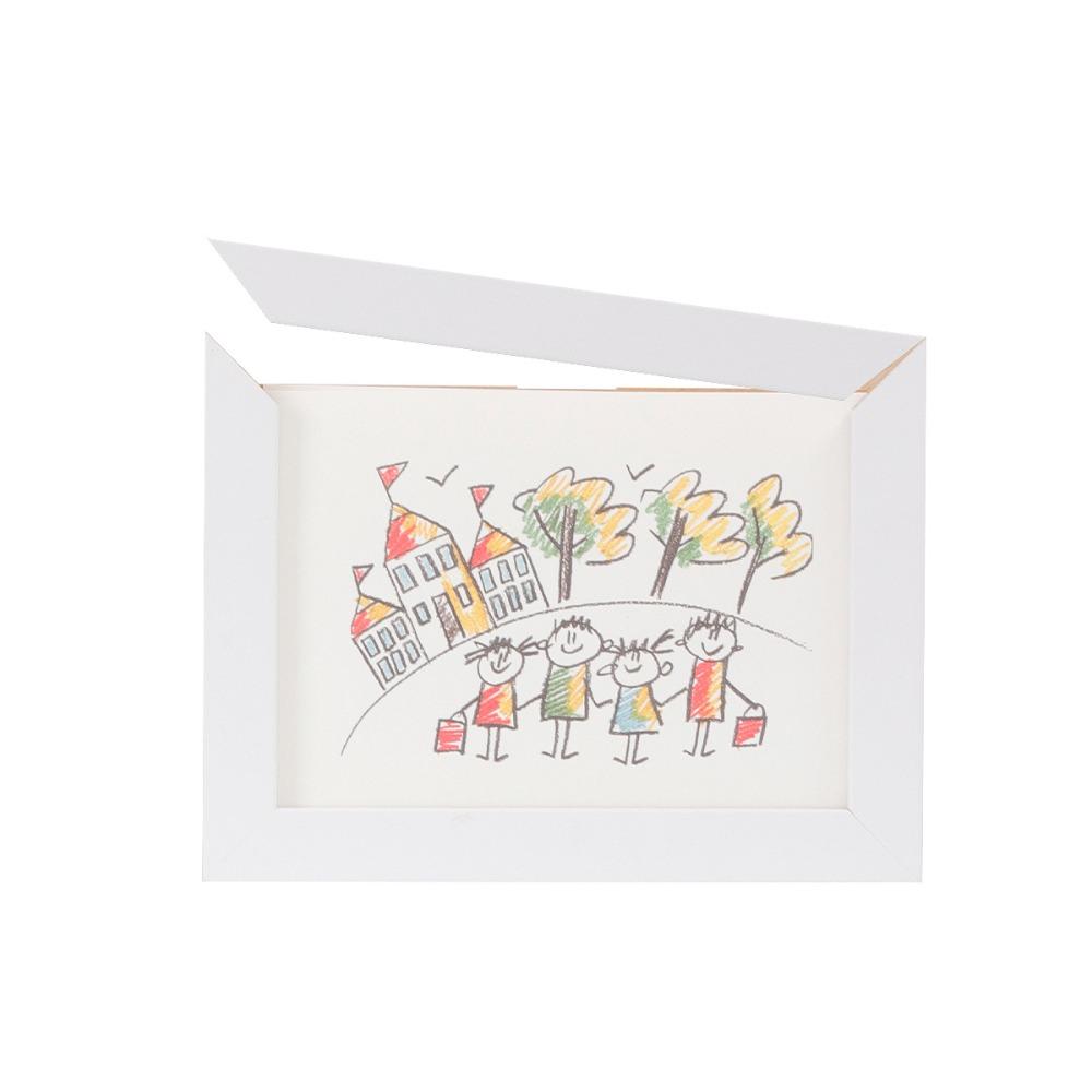 Визуальное окно Магнитные рамки для картин Съемный держатель для хранения детских рисунков Фоторамка для рисования