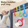 4/8Pcs Baby Pull-Up Ring Toddlers Walking Helper Practice Exercises Assistant Tool Stand-Up Rings Infant Crib Playpen Hanging Ring