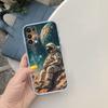 PP7 Космический Астронавт Луна Мягкий Прозрачный Чехол для Телефона для Motorola Moto G7 G8 G9 G84 G85 G73 G24 G15 Z2 Play Power Plus