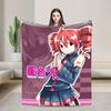 Плед Касане Тэто Вельветовый Плед Аниме Vtuber Плед для Дивана Офиса Теплый Плюшевый Тонкое Одеяло