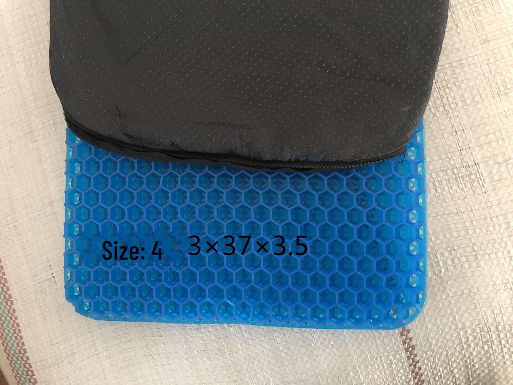 Подушка на сиденье с охлаждающим гелем и сотами для автомобиля и офиса