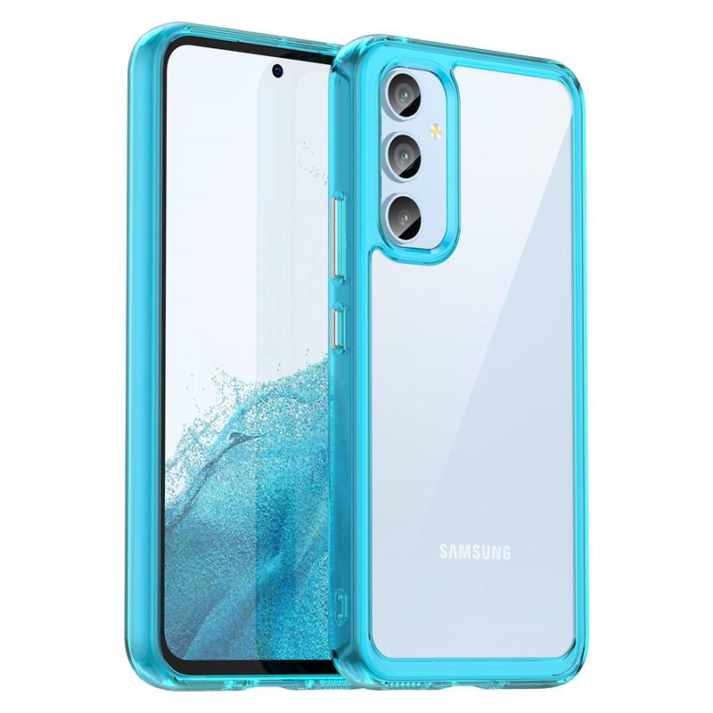 Для Samsung Galaxy A54 5G чехол Samsung A13 A73 A23 A33 A53 A04 A14 A24 A34 A54 5G чехол цветной мягкий край силиконовый прозрачный бампер для A54