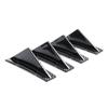 New 4pcs Universal Car Red Black Carbon Fiber Pattern Modified Shark Fin Rear Spoiler Rear Bumper Lip Diffuser Anti-collision