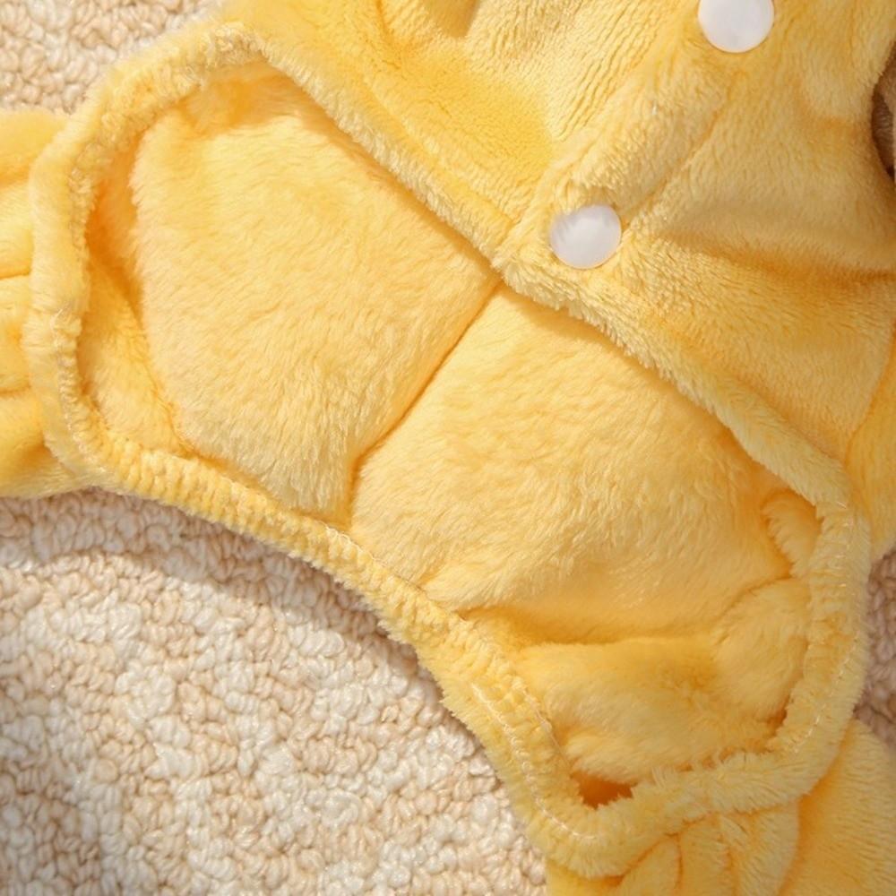 Windproof Dog Fleece Hoodies Warm Dog Four-Legged Clothes Winter Pet Clothes  for Pet Dogs Cats