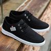 Canvas Shoes for Men Breathable Lace-Up Men Casual Shoes Classic Lightweight Walking Footwear Comfortable Non-Slip Men Sneakers