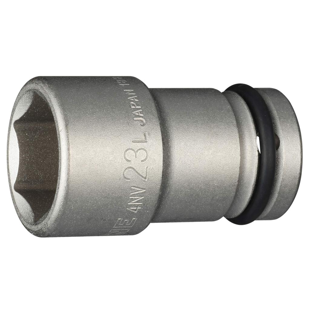 TONE Impact Long Socket Drive Angle Width Across Flats 23mm HP4NV-23L 12.7mm (1/2")