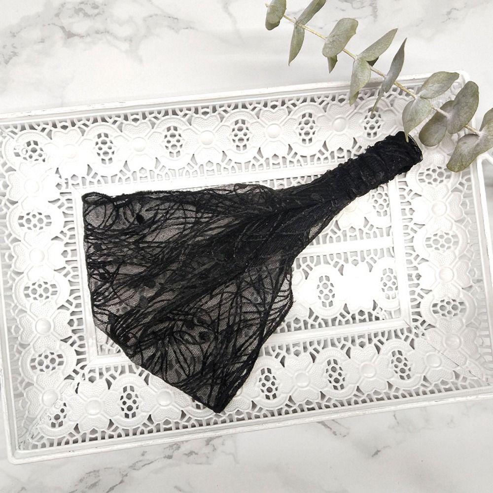 Прозрачный Новый Головной Убор Женский Головной Убор Сетка Повязка на Голову Корейский Обруч для Волос Кружево Цветок Резинки для Волос