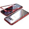 Case - PHONILLICO - Samsung Galaxy S8 - Metal Protection - Red - Magnetic 2 Parts