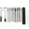 42pcs Leather Craft Tools Punch Kit Stitching Working Stitching Groover Sewing Set