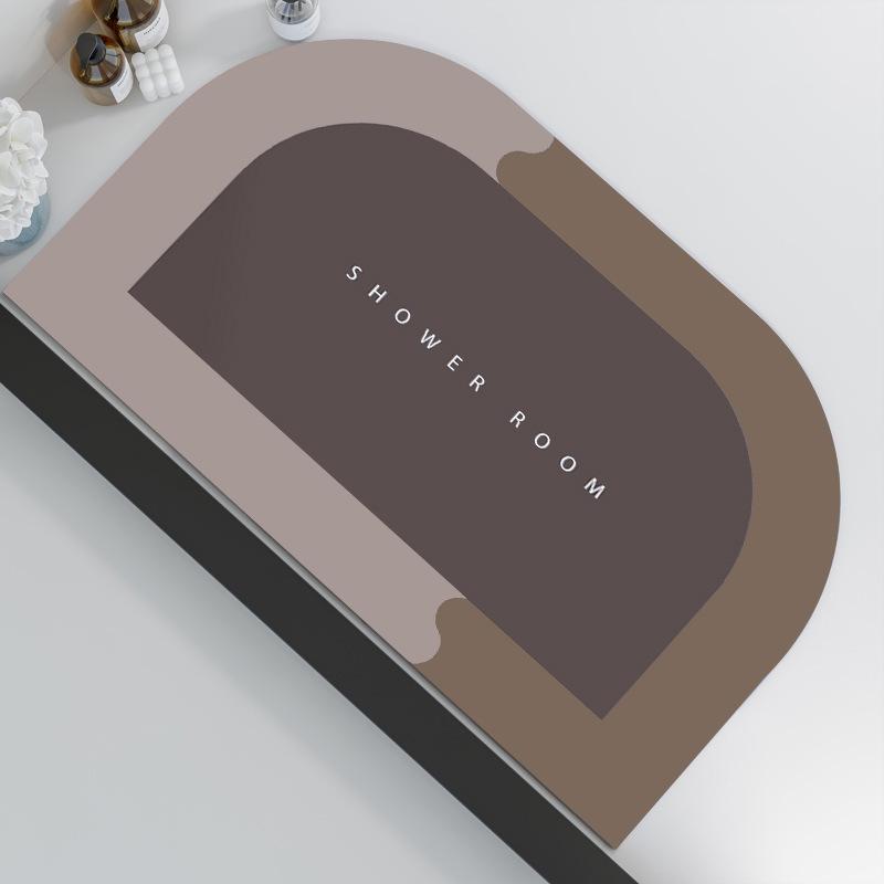 Влаговпитывающий коврик из диатомитовой грязи, нескользящий, быстросохнущий коврик для ванной, ковер для двери в туалет, тонкий коврик для ванной, можно резать