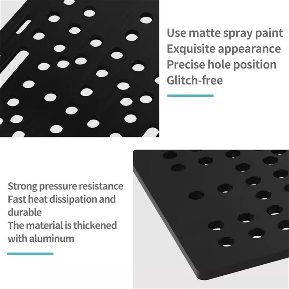 Детали 3D-принтера 20-80 мм Набор портальной пластины V-образного паза с 6 колесами для черного алюминиевого V-образного паза Набор Solid V POM для деталей станка с ЧПУ