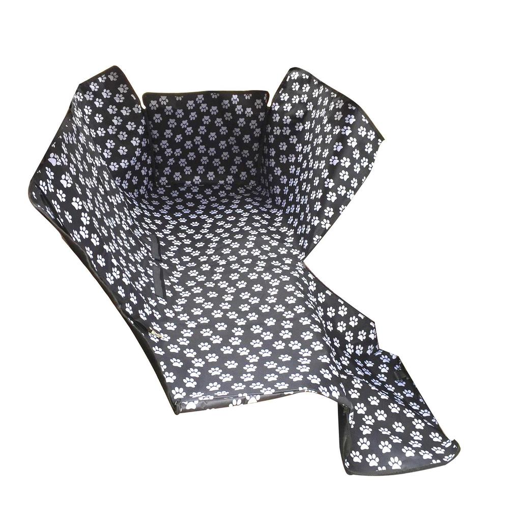 Waterproof Dog Car Seat Mat with Zipper - Pet Back Seat Cushion