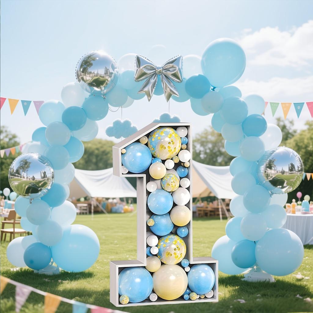 1 шт. 73 см Цифровая Рамка для Шаров-Вывесок Без Шаров Белая KT-Плита Цифра 0-9 Вставная KT-Плита Декор для Вечеринки День Рождения Украшение на Годовщину