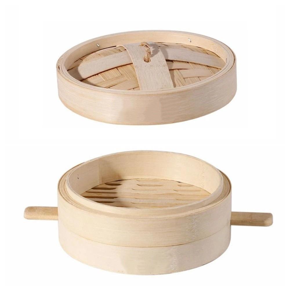 Anti-scalding Bamboo Steam Basket Round Steam Basket Household Stuffed Bun Steamer Restaurant