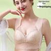 Lace Seamless Sleep Bra with Beautiful Gathered Back, No Steel Ring