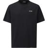 SALOMON Solid Color Logo Round Neck Loose Short Sleeve T-Shirt Unisex Tops Black C28149