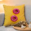 Cushion Cover  Linen  SkinFriendly Soft Decorative Case For Sofa Home Decor Sweet Donut Cute Anime Pillow cover