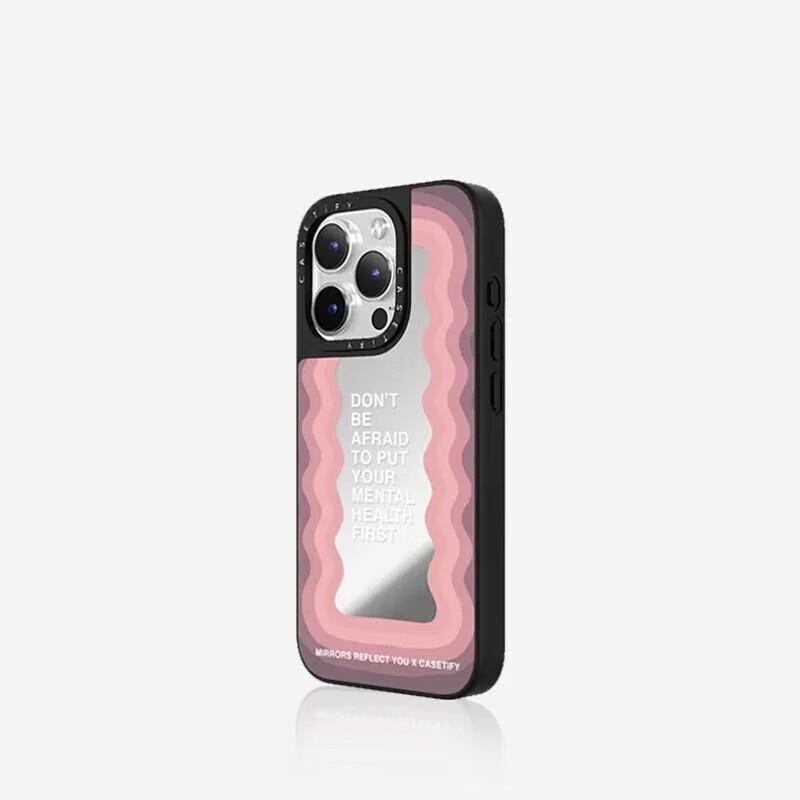 Чехол-зеркало с лозунгом CASETiFY MagSafe для iPhone