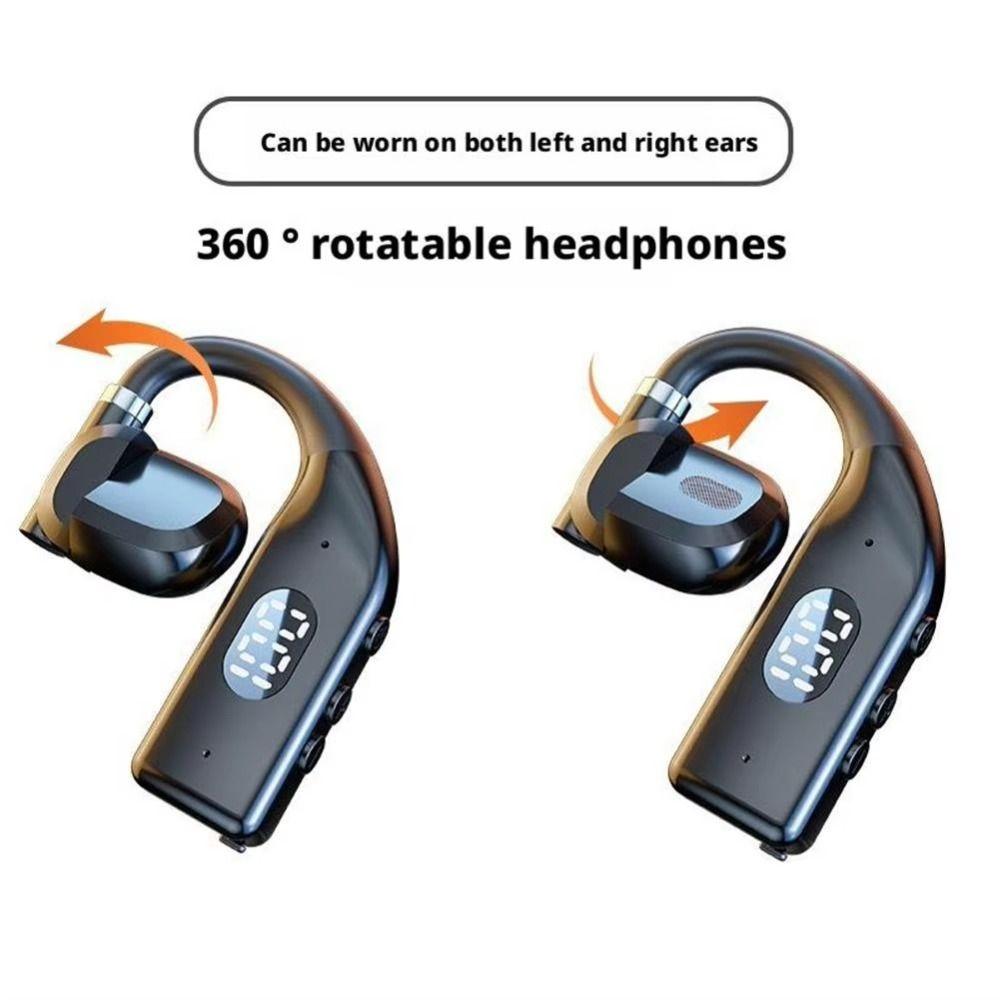 Bluetooth 5.4 Gaming Headset With Microphone HiFi Stereo Earbuds Sports Headset Earhook  Gaming