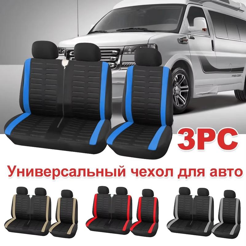 Чехлы на сиденья 2+1 Автомобильные чехлы на сиденья для Transporter/Фургона, Универсальные для 2+1 Автосиденья, Интерьер Грузовика, для Renault Master 3-местный