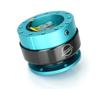 NRG Innovations NRG-SRK-200MF Gen 2.0 Steering Wheel Quick Release Adapter, 6-Hole, with Mounting Bolts, Mint Fresh/Titanium Chrome Ring