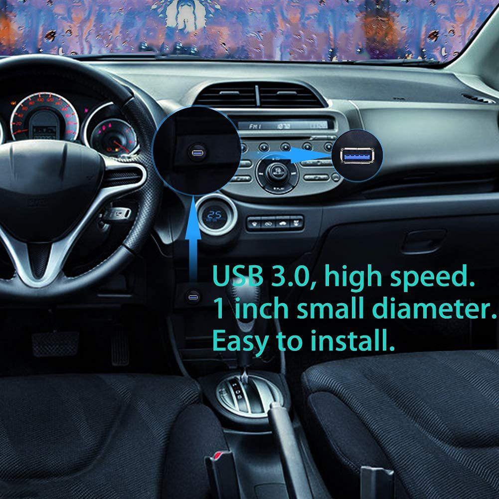 Мотоцикл Грузовик Водонепроницаемый Папа к Маме Автомобильная Приборная панель USB 3.0 Панельный Кабель для Врезного Монтажа