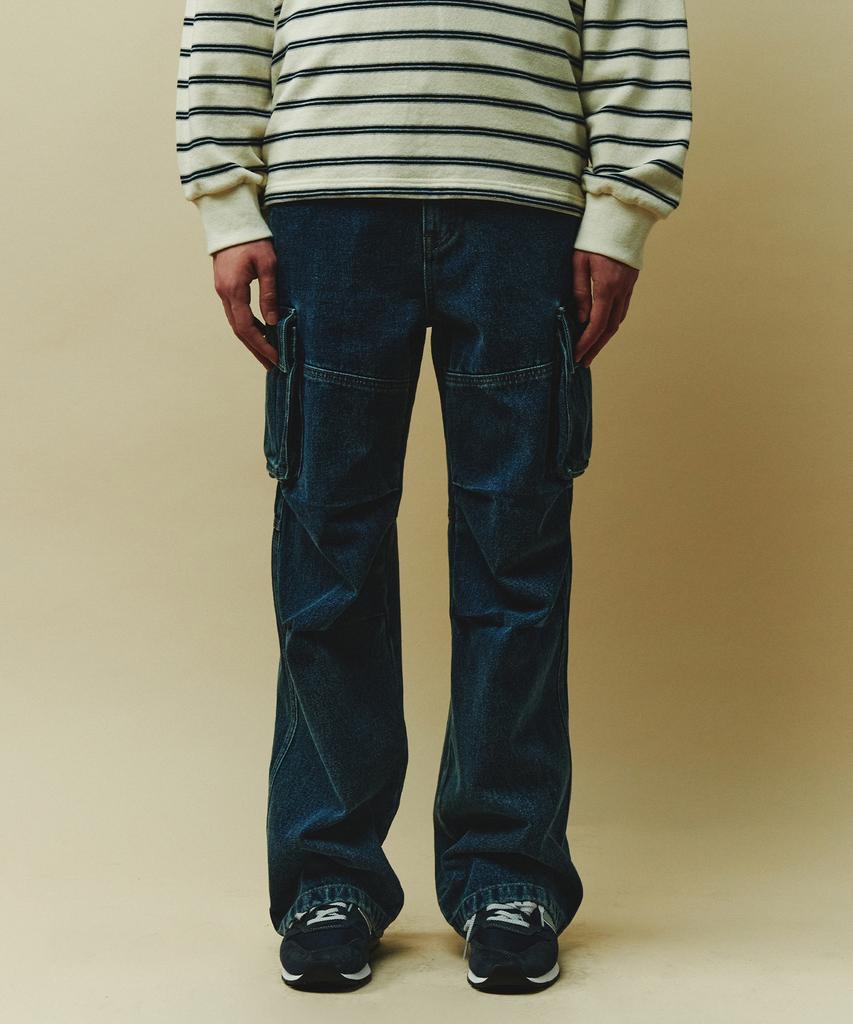 PLAC Cargo Denim Pants M57 Deep Blue